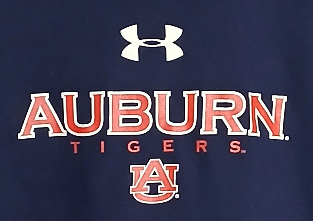 Under Armour Auburn Tigers Mens 3XL Navy Blue Performance Tech Tee T-Shirt